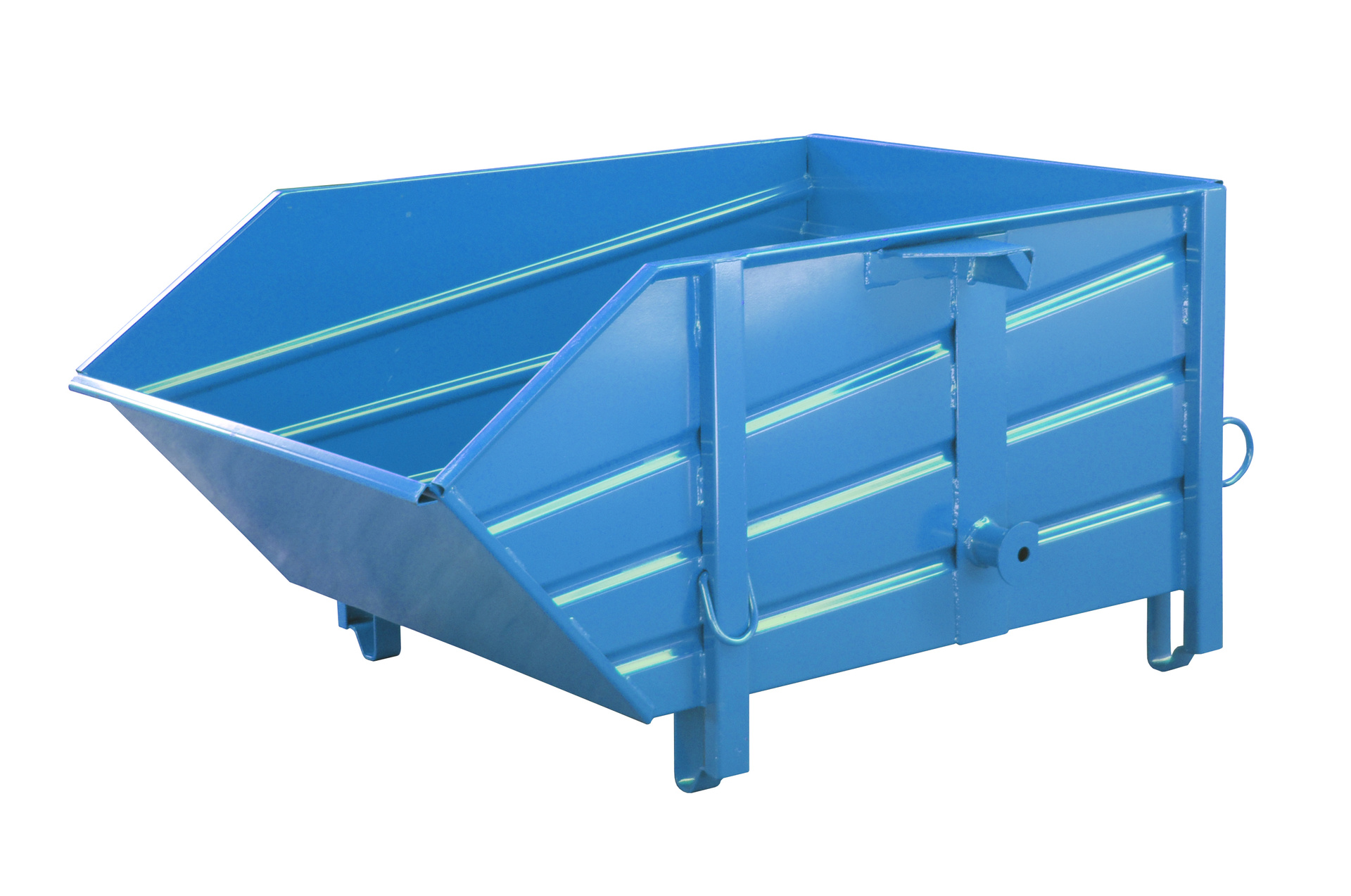 Baustoffbehälter Typ BBP RAL 5012 Lichtblau mit Zubehör