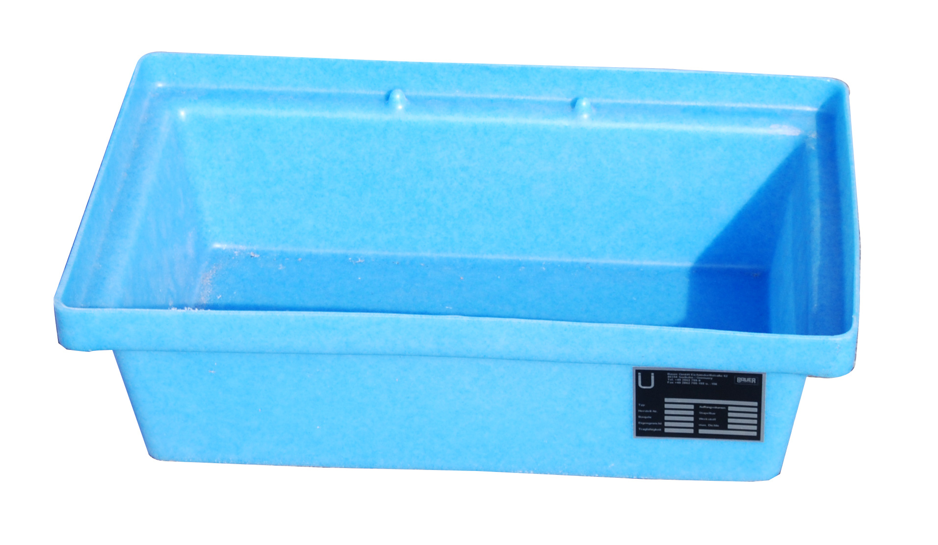 PE-Auffangwanne für Paletten Typ KWP-P PE blau